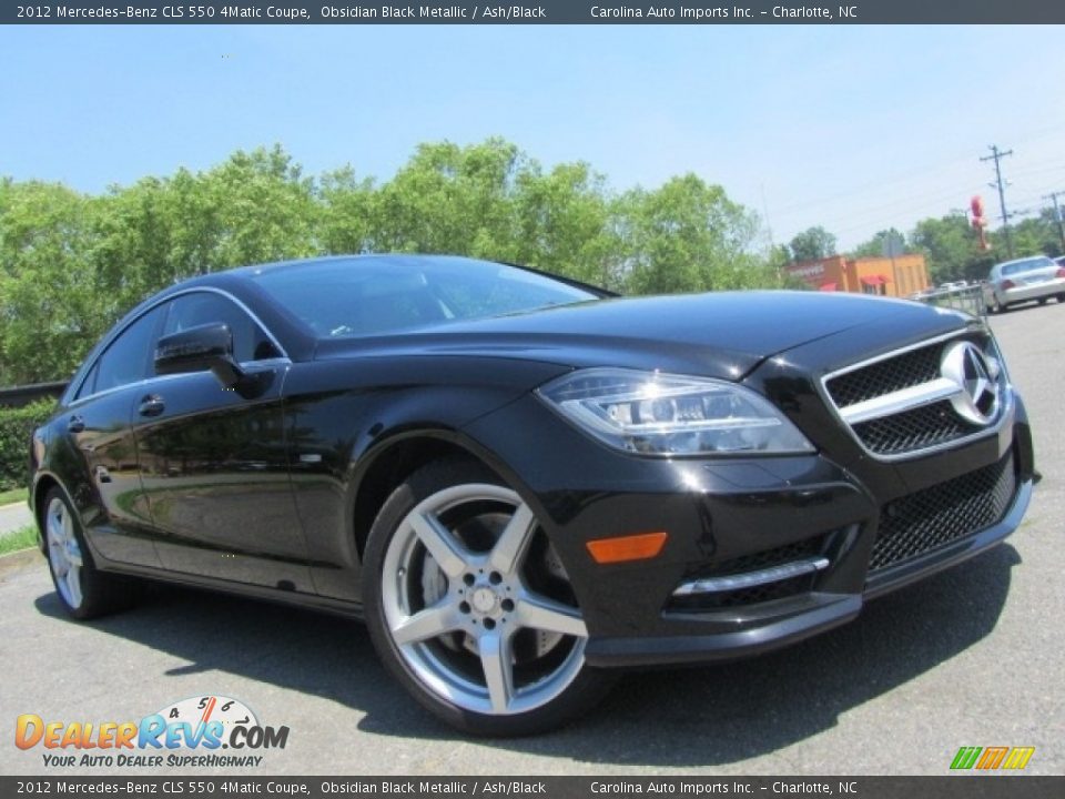 2012 Mercedes-Benz CLS 550 4Matic Coupe Obsidian Black Metallic / Ash/Black Photo #1