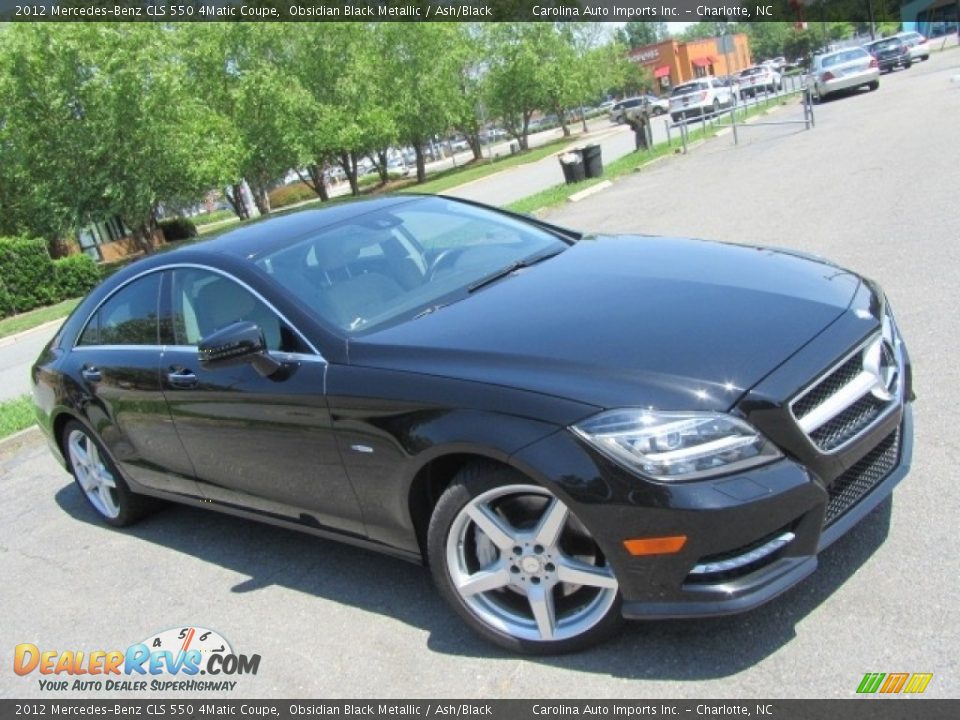 2012 Mercedes-Benz CLS 550 4Matic Coupe Obsidian Black Metallic / Ash/Black Photo #3