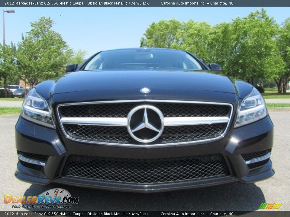 2012 Mercedes-Benz CLS 550 4Matic Coupe Obsidian Black Metallic / Ash/Black Photo #4