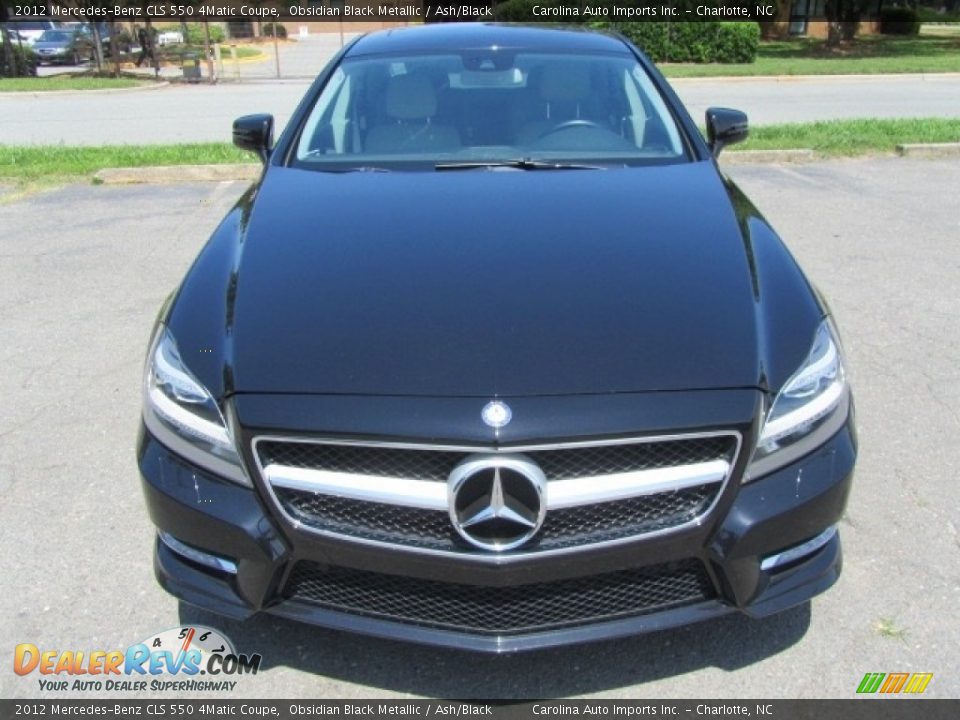 2012 Mercedes-Benz CLS 550 4Matic Coupe Obsidian Black Metallic / Ash/Black Photo #5