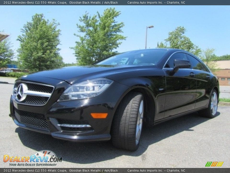 2012 Mercedes-Benz CLS 550 4Matic Coupe Obsidian Black Metallic / Ash/Black Photo #6