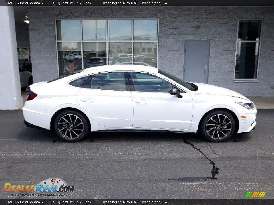 2020 Hyundai Sonata SEL Plus Quartz White / Black Photo #2