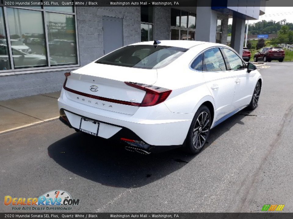 2020 Hyundai Sonata SEL Plus Quartz White / Black Photo #3