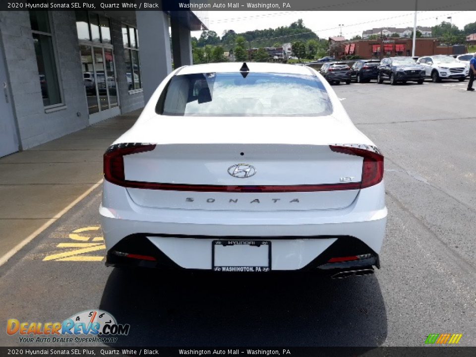 2020 Hyundai Sonata SEL Plus Quartz White / Black Photo #4