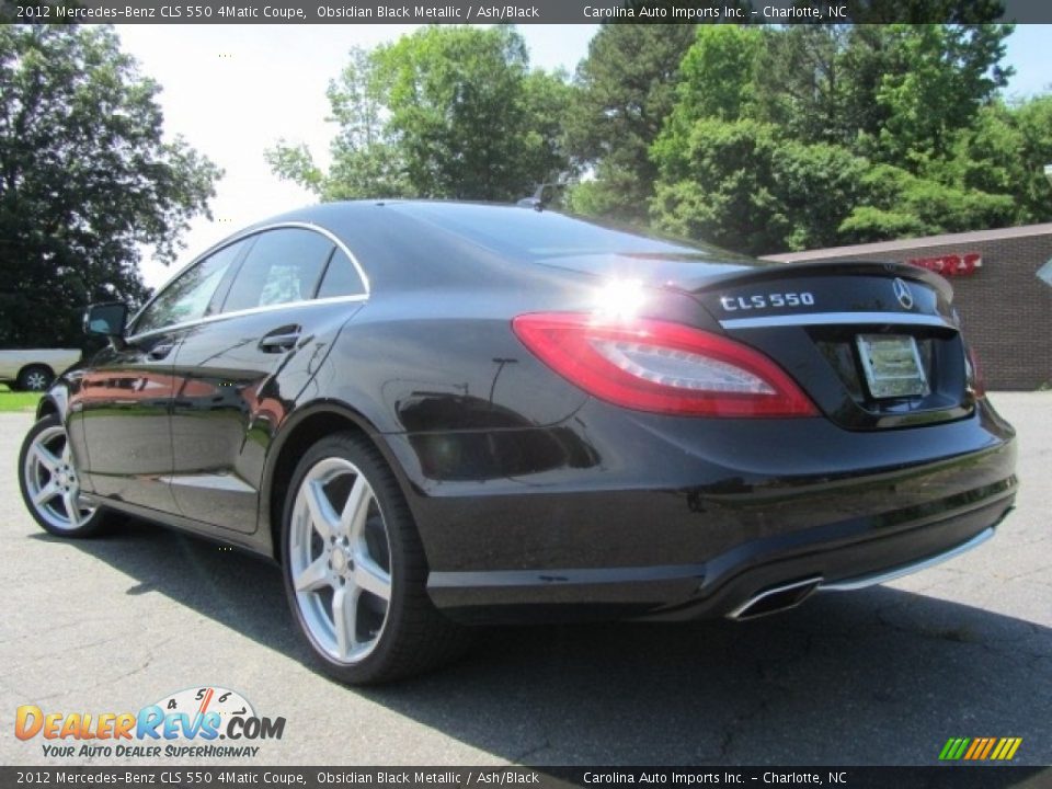 2012 Mercedes-Benz CLS 550 4Matic Coupe Obsidian Black Metallic / Ash/Black Photo #8