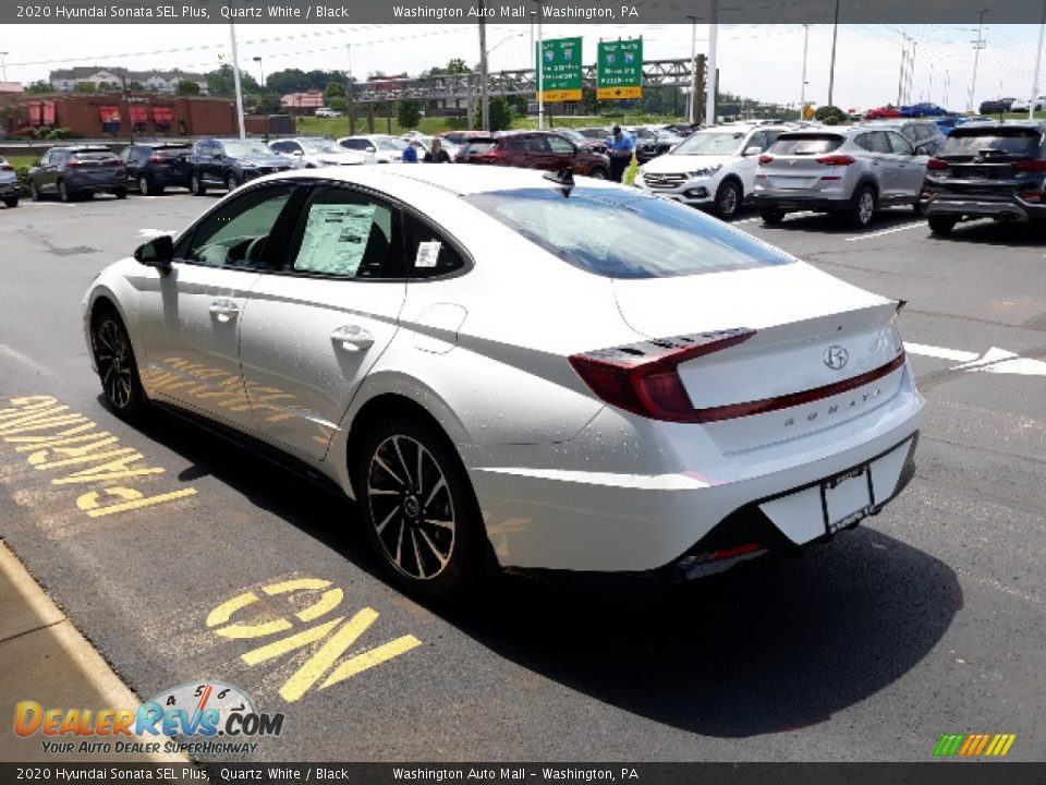 2020 Hyundai Sonata SEL Plus Quartz White / Black Photo #5