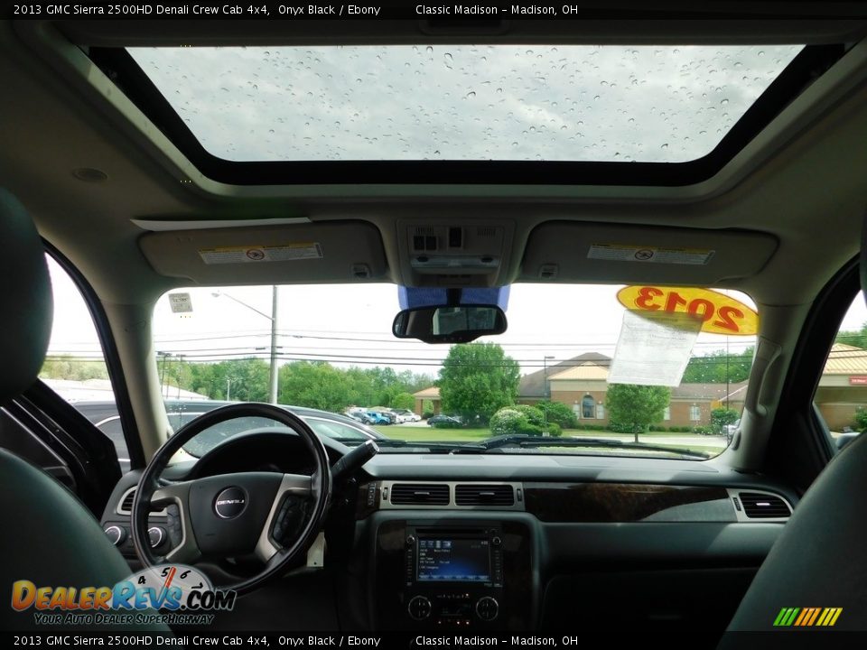 2013 GMC Sierra 2500HD Denali Crew Cab 4x4 Onyx Black / Ebony Photo #14