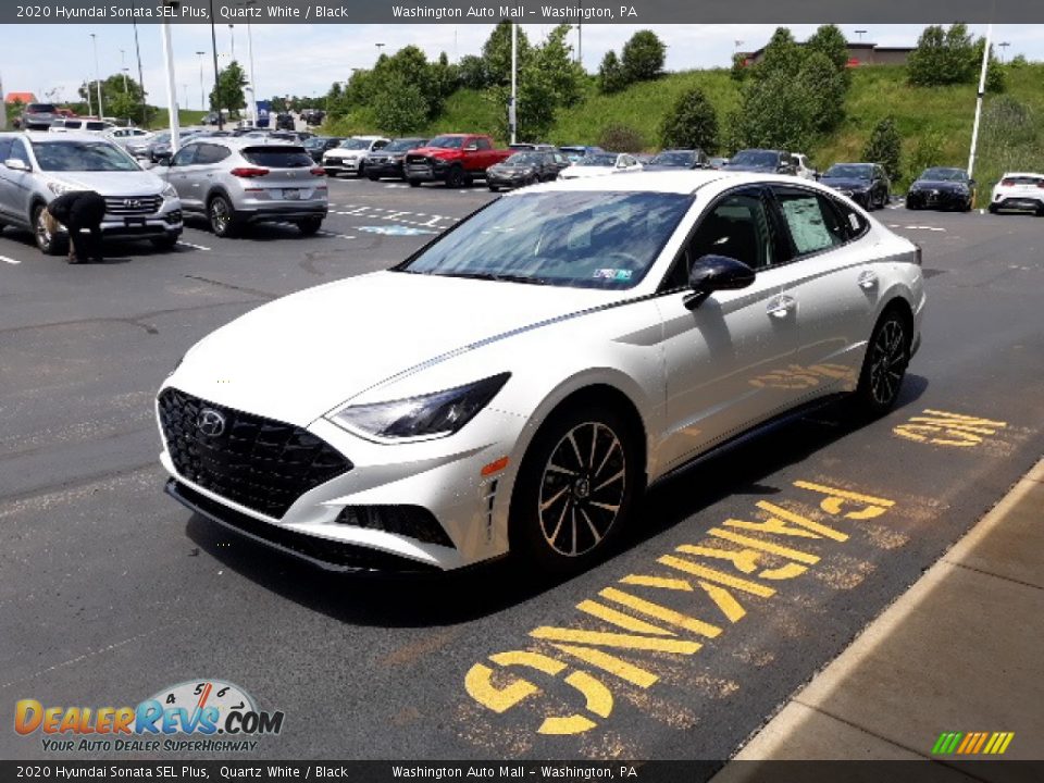 2020 Hyundai Sonata SEL Plus Quartz White / Black Photo #6