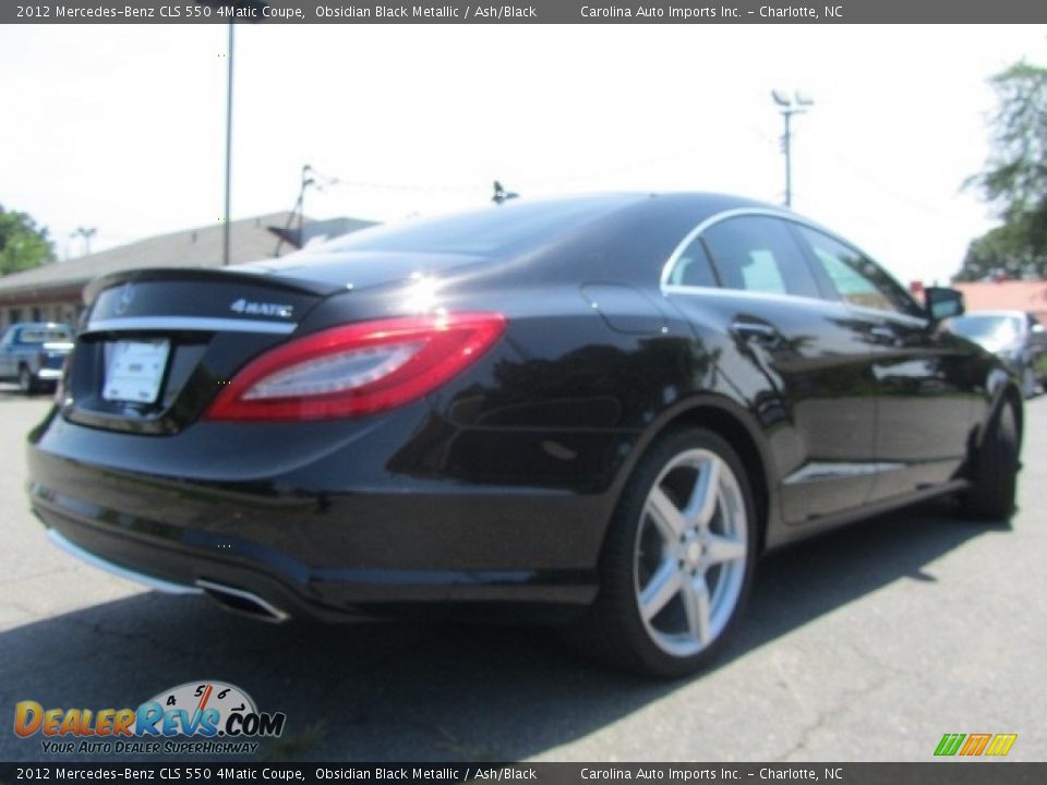 2012 Mercedes-Benz CLS 550 4Matic Coupe Obsidian Black Metallic / Ash/Black Photo #10