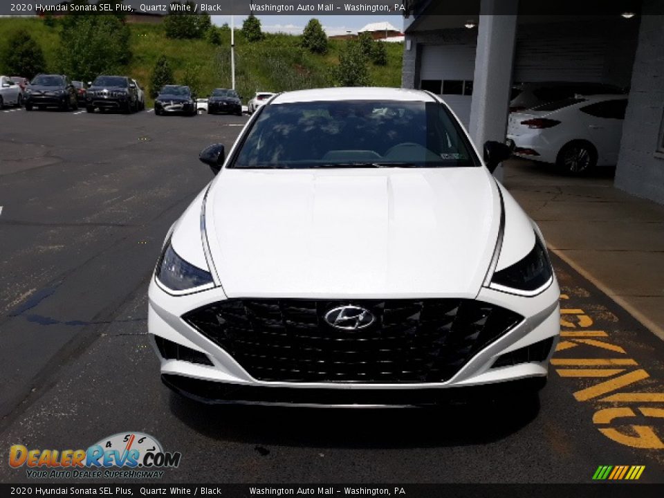 2020 Hyundai Sonata SEL Plus Quartz White / Black Photo #7