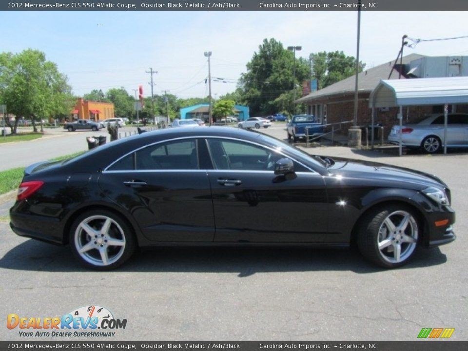 2012 Mercedes-Benz CLS 550 4Matic Coupe Obsidian Black Metallic / Ash/Black Photo #11