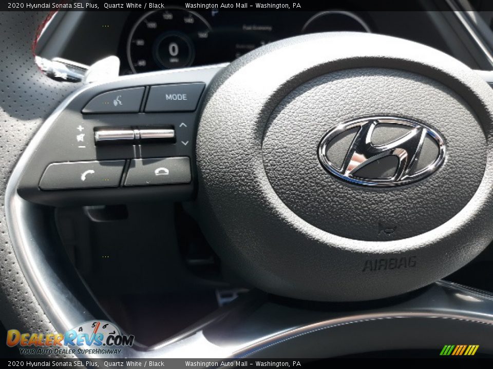 2020 Hyundai Sonata SEL Plus Quartz White / Black Photo #10