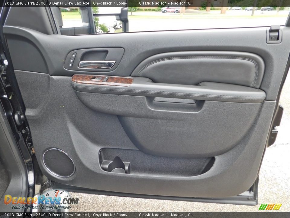 2013 GMC Sierra 2500HD Denali Crew Cab 4x4 Onyx Black / Ebony Photo #21