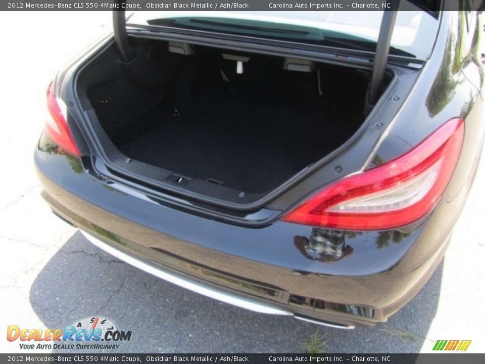 2012 Mercedes-Benz CLS 550 4Matic Coupe Obsidian Black Metallic / Ash/Black Photo #21