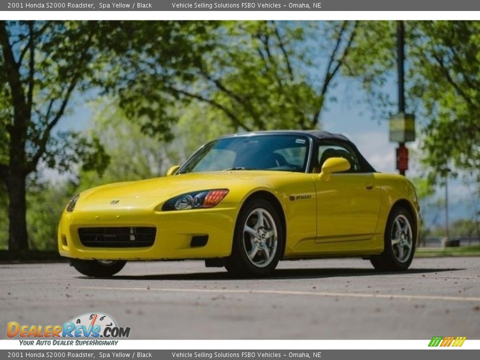 2001 Honda S2000 Roadster Spa Yellow / Black Photo #6