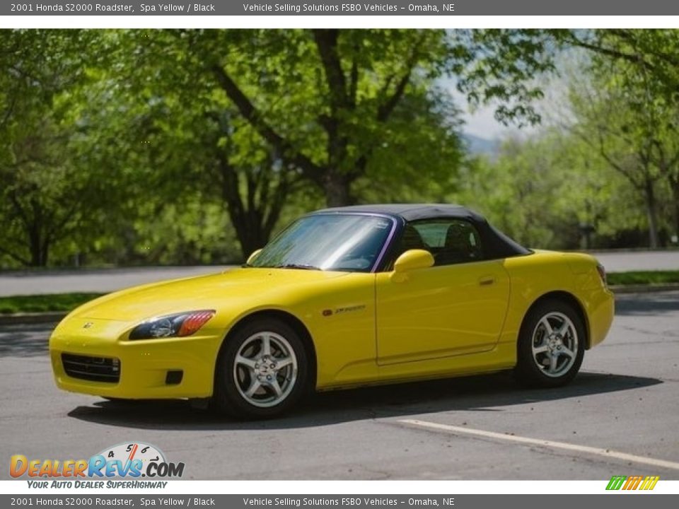 2001 Honda S2000 Roadster Spa Yellow / Black Photo #7