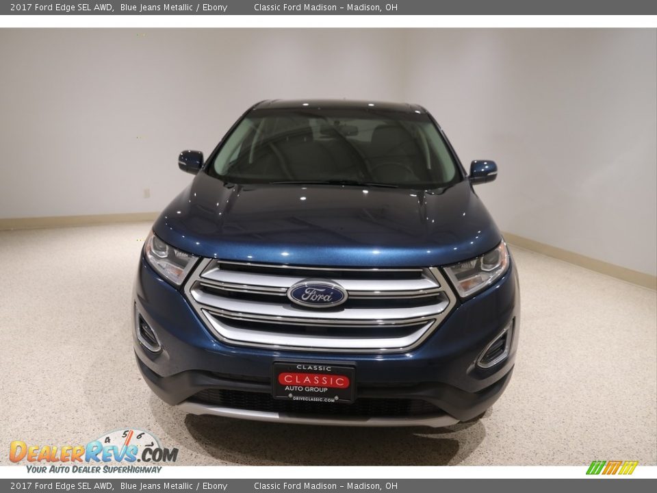 2017 Ford Edge SEL AWD Blue Jeans Metallic / Ebony Photo #2