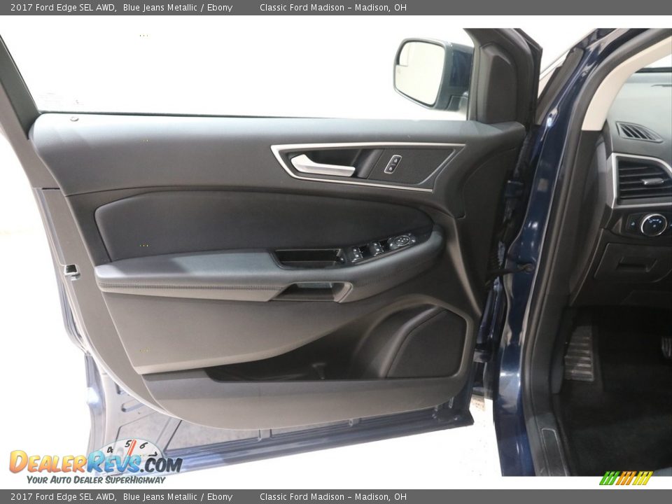2017 Ford Edge SEL AWD Blue Jeans Metallic / Ebony Photo #5