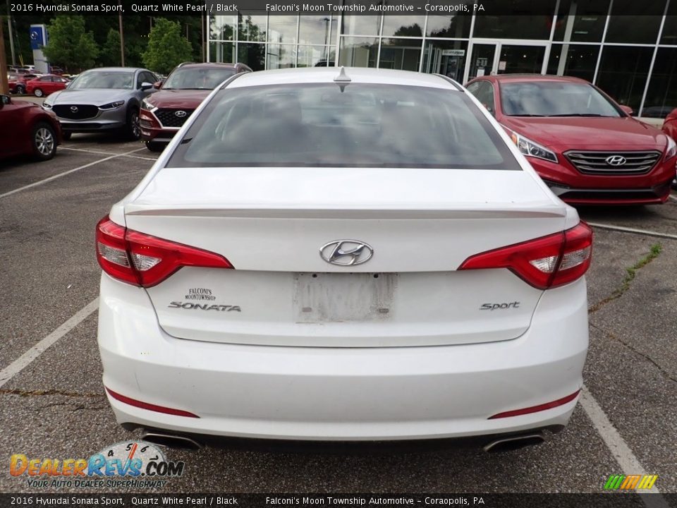 2016 Hyundai Sonata Sport Quartz White Pearl / Black Photo #3