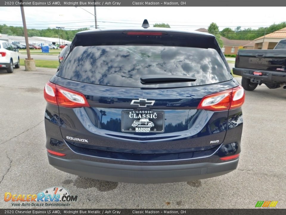 2020 Chevrolet Equinox LS AWD Midnight Blue Metallic / Ash Gray Photo #8
