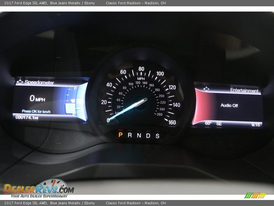 2017 Ford Edge SEL AWD Blue Jeans Metallic / Ebony Photo #9