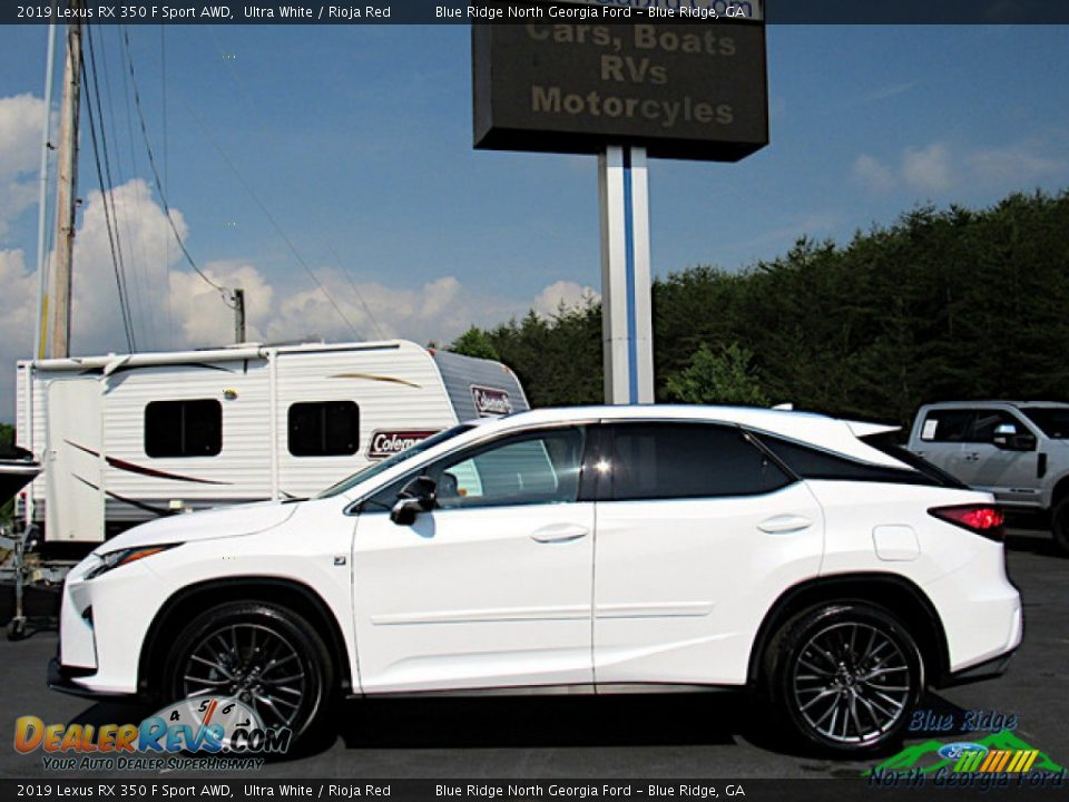 2019 Lexus RX 350 F Sport AWD Ultra White / Rioja Red Photo #2