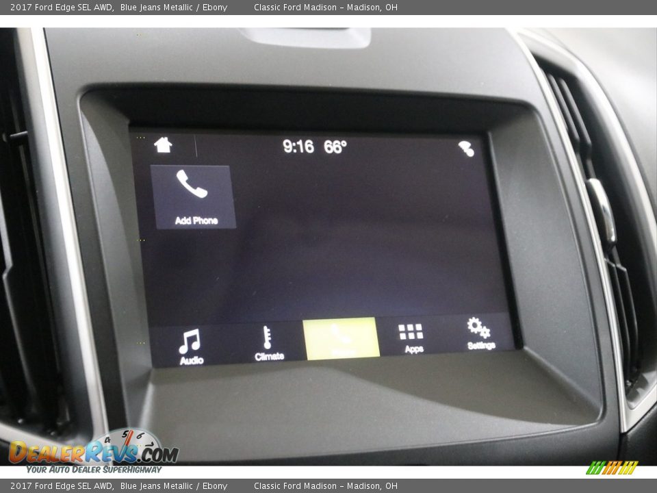 2017 Ford Edge SEL AWD Blue Jeans Metallic / Ebony Photo #12