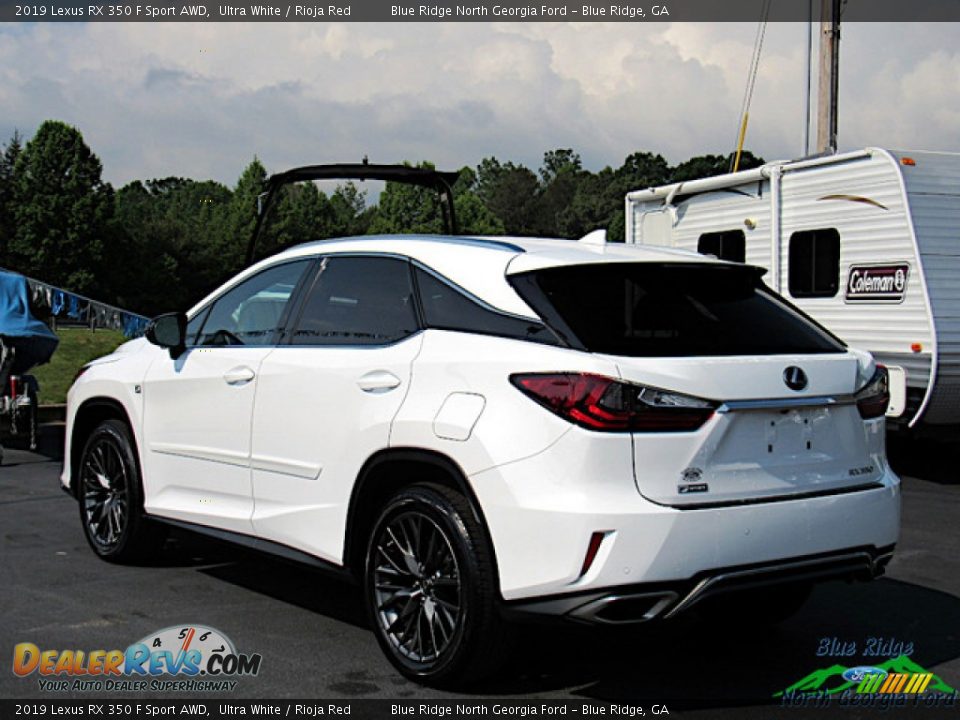 2019 Lexus RX 350 F Sport AWD Ultra White / Rioja Red Photo #3