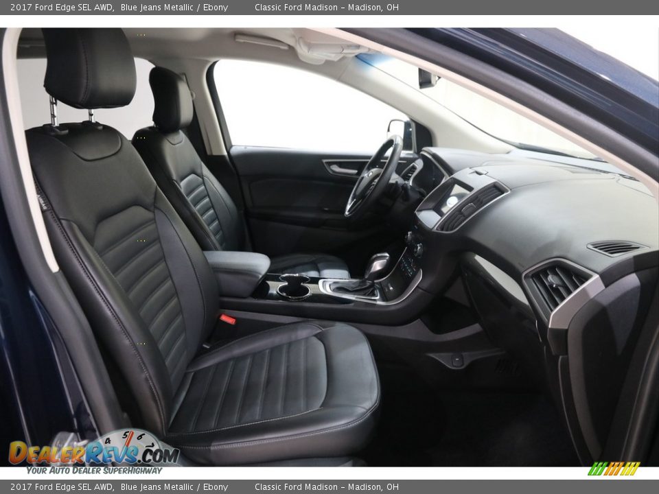 2017 Ford Edge SEL AWD Blue Jeans Metallic / Ebony Photo #14