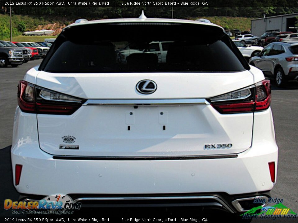 2019 Lexus RX 350 F Sport AWD Ultra White / Rioja Red Photo #4