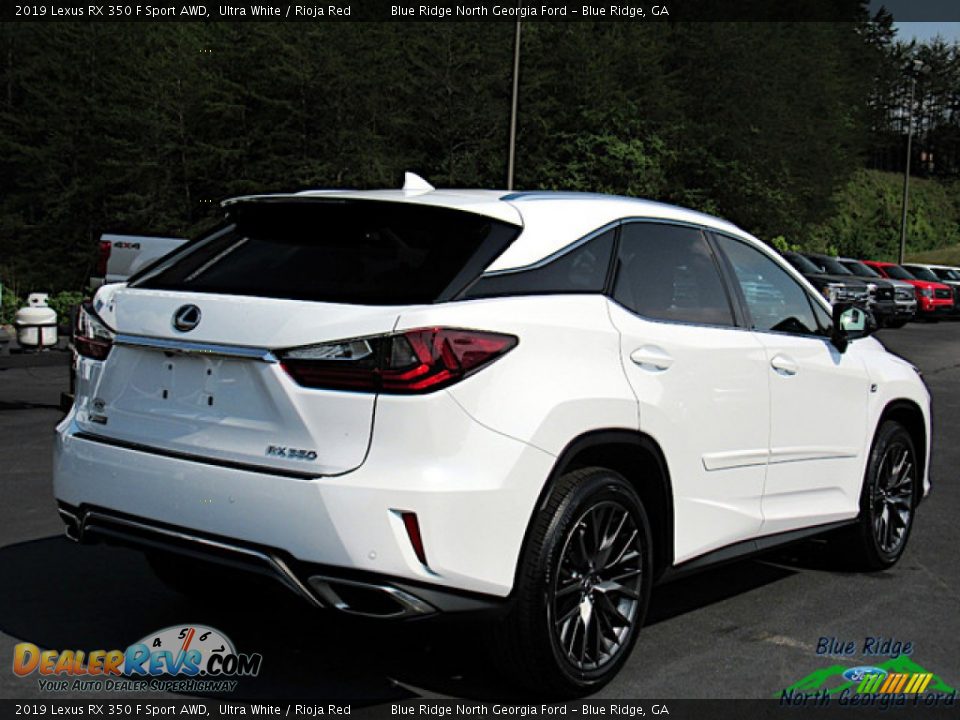 2019 Lexus RX 350 F Sport AWD Ultra White / Rioja Red Photo #5