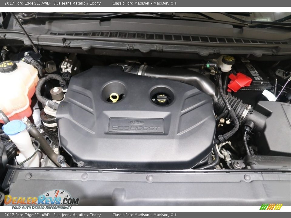 2017 Ford Edge SEL AWD Blue Jeans Metallic / Ebony Photo #17
