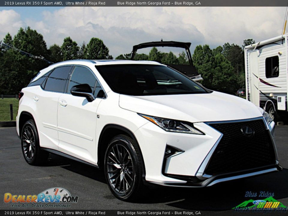 2019 Lexus RX 350 F Sport AWD Ultra White / Rioja Red Photo #7