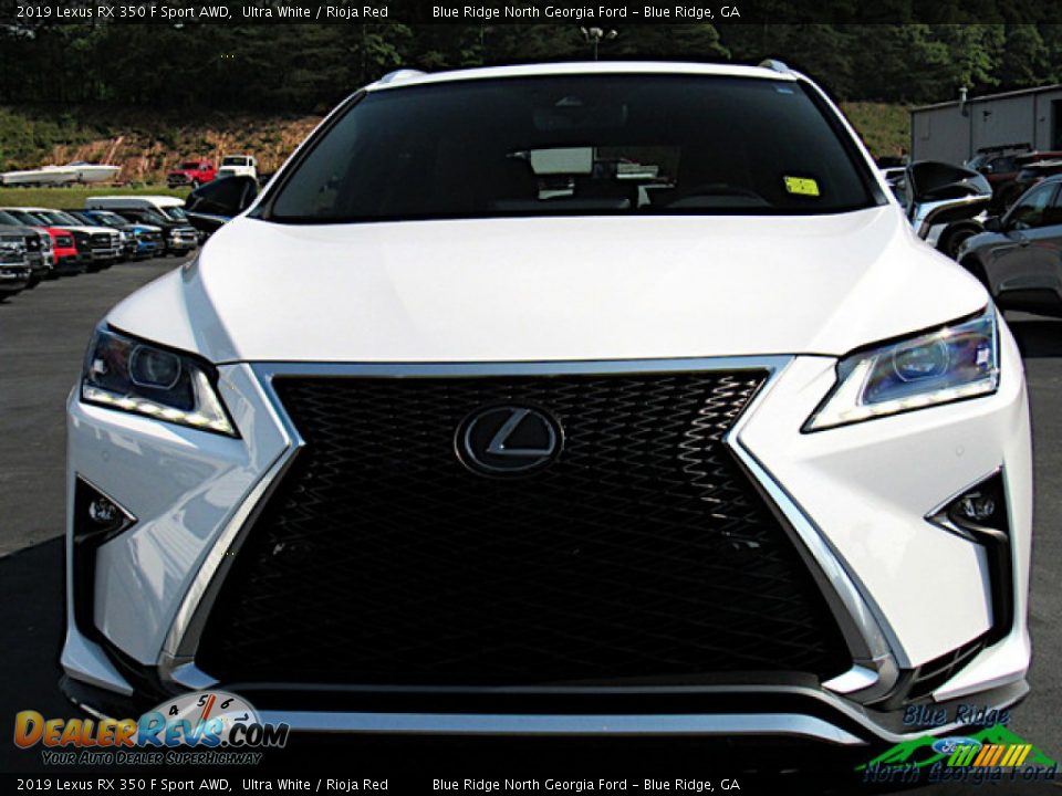 2019 Lexus RX 350 F Sport AWD Ultra White / Rioja Red Photo #8