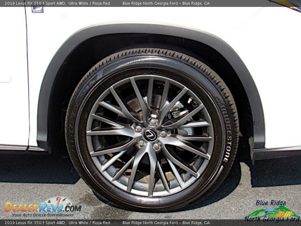 2019 Lexus RX 350 F Sport AWD Ultra White / Rioja Red Photo #9