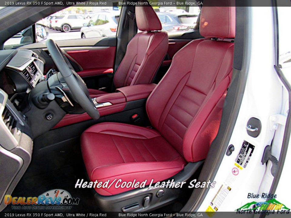 2019 Lexus RX 350 F Sport AWD Ultra White / Rioja Red Photo #10