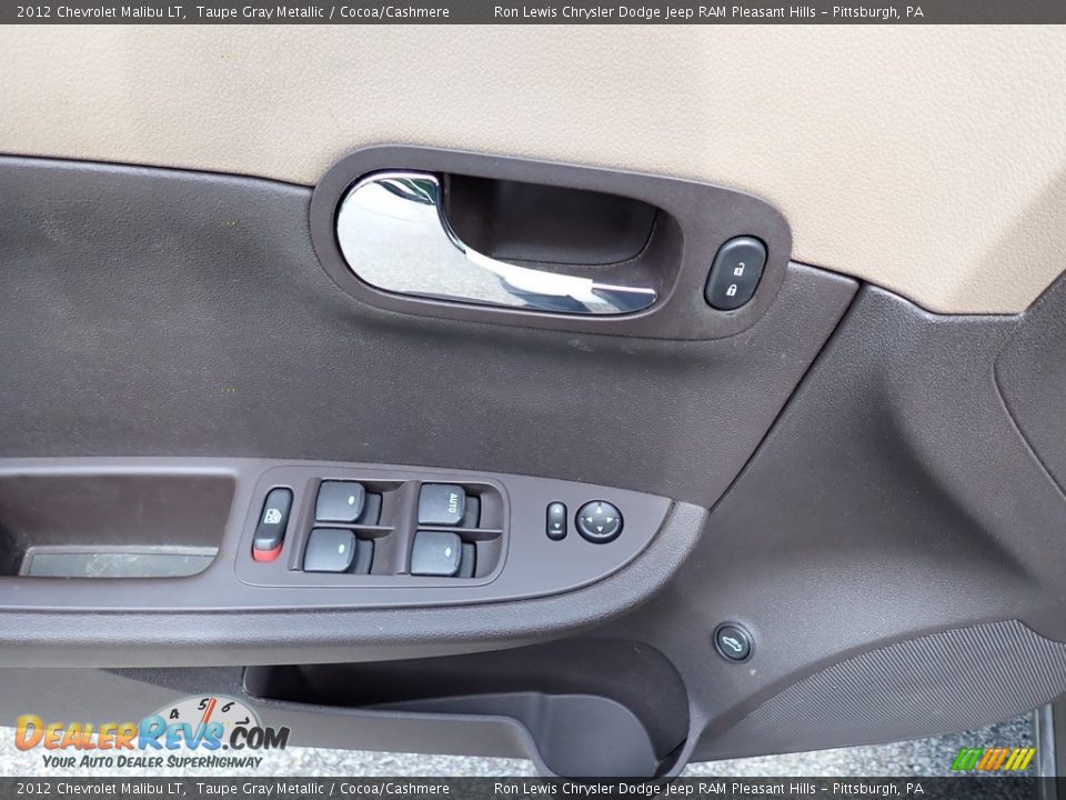 2012 Chevrolet Malibu LT Taupe Gray Metallic / Cocoa/Cashmere Photo #14