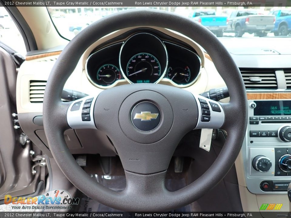 2012 Chevrolet Malibu LT Taupe Gray Metallic / Cocoa/Cashmere Photo #17