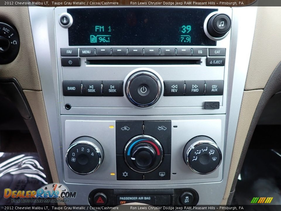 2012 Chevrolet Malibu LT Taupe Gray Metallic / Cocoa/Cashmere Photo #19
