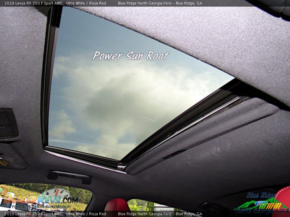 2019 Lexus RX 350 F Sport AWD Ultra White / Rioja Red Photo #24