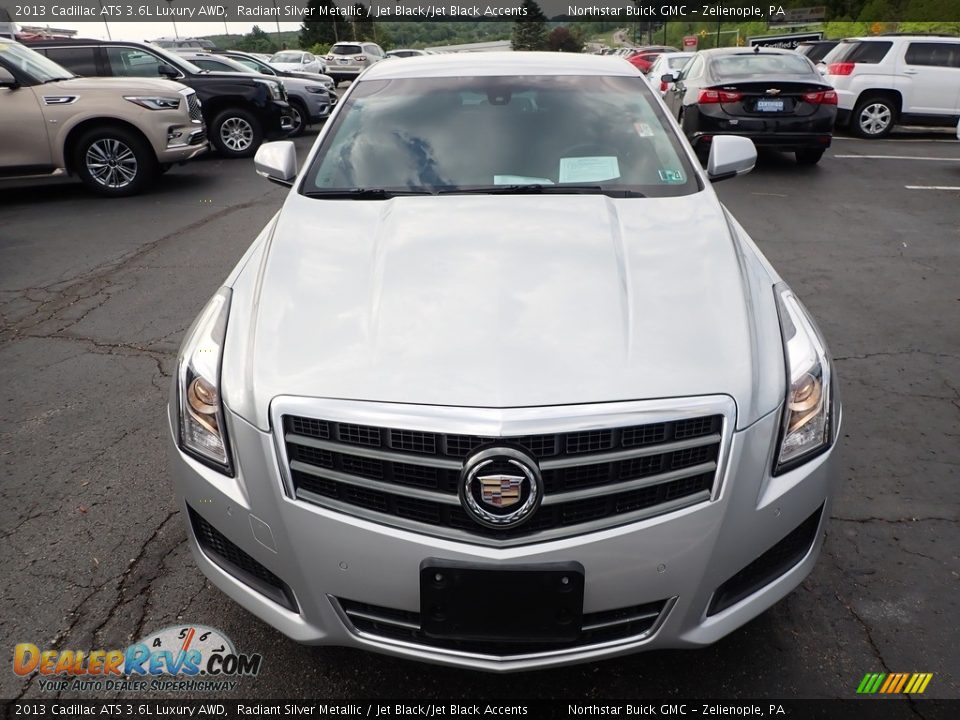 2013 Cadillac ATS 3.6L Luxury AWD Radiant Silver Metallic / Jet Black/Jet Black Accents Photo #3