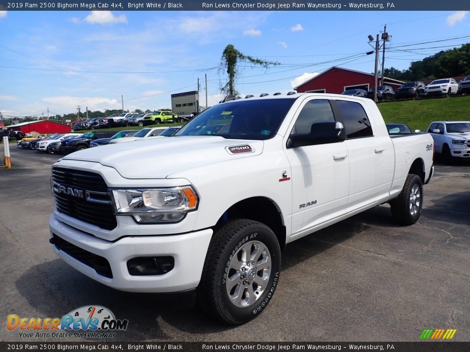 2019 Ram 2500 Bighorn Mega Cab 4x4 Bright White / Black Photo #1