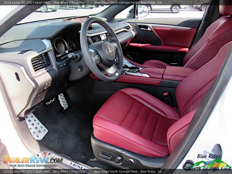 2019 Lexus RX 350 F Sport AWD Ultra White / Rioja Red Photo #28
