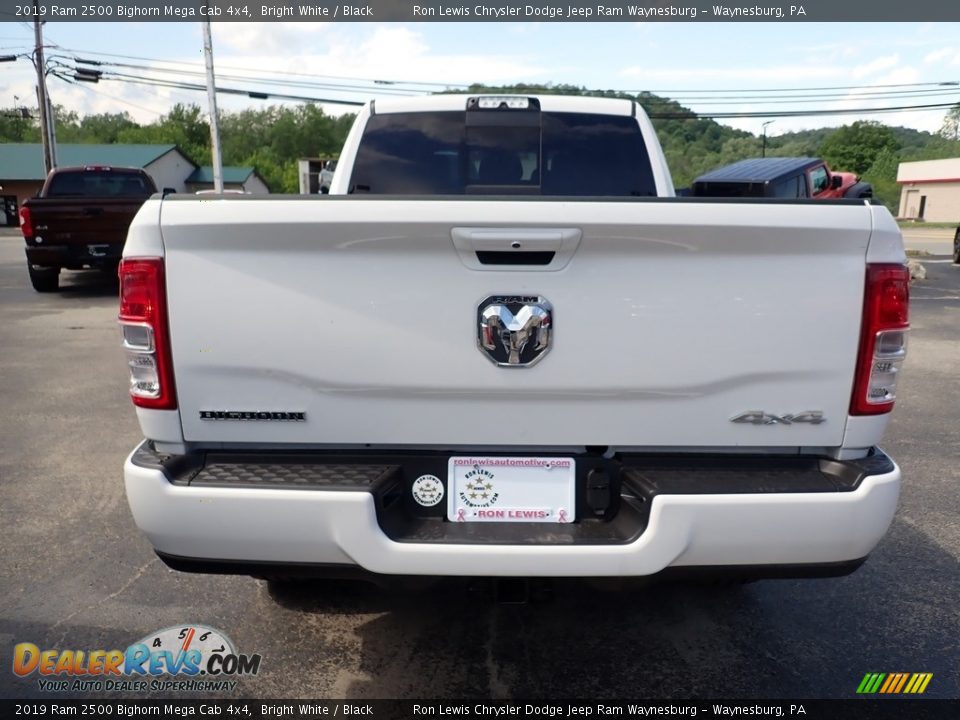 2019 Ram 2500 Bighorn Mega Cab 4x4 Bright White / Black Photo #5
