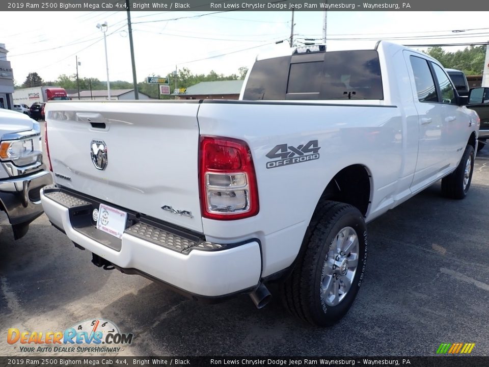 2019 Ram 2500 Bighorn Mega Cab 4x4 Bright White / Black Photo #6