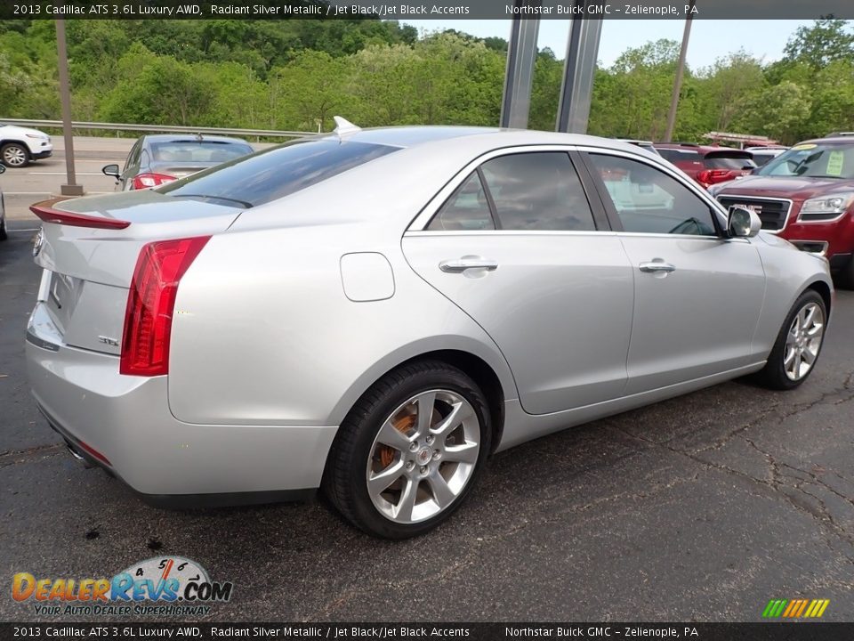2013 Cadillac ATS 3.6L Luxury AWD Radiant Silver Metallic / Jet Black/Jet Black Accents Photo #10