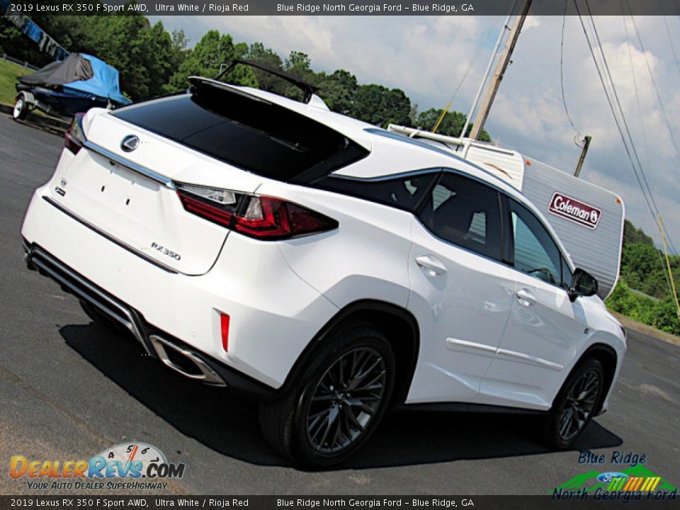2019 Lexus RX 350 F Sport AWD Ultra White / Rioja Red Photo #33