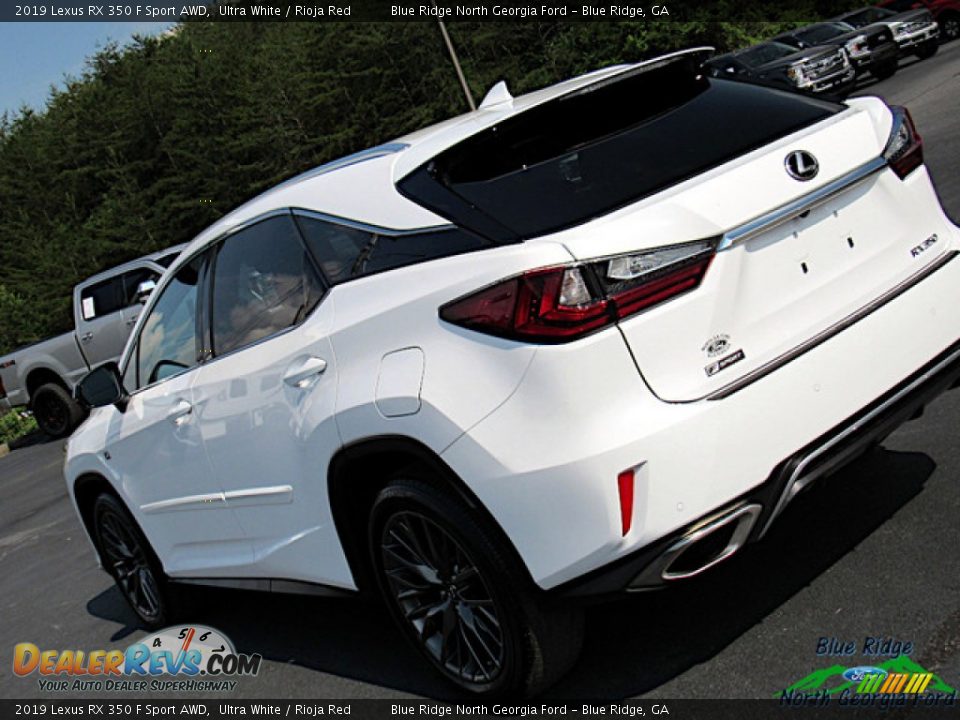 2019 Lexus RX 350 F Sport AWD Ultra White / Rioja Red Photo #34