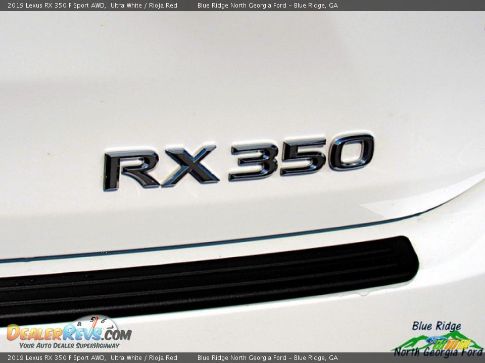 2019 Lexus RX 350 F Sport AWD Ultra White / Rioja Red Photo #36
