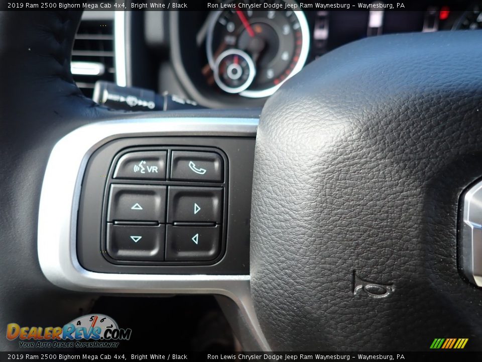 2019 Ram 2500 Bighorn Mega Cab 4x4 Bright White / Black Photo #20